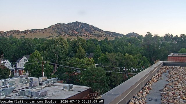 time-lapse frame, Boulder Mt Sanitas NW daily time lapse webcam