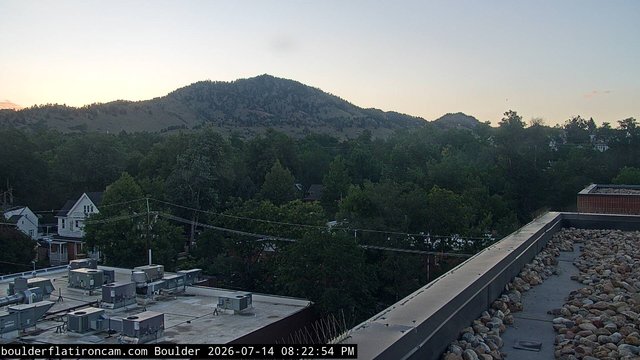 time-lapse frame, Boulder Mt Sanitas NW daily time lapse webcam