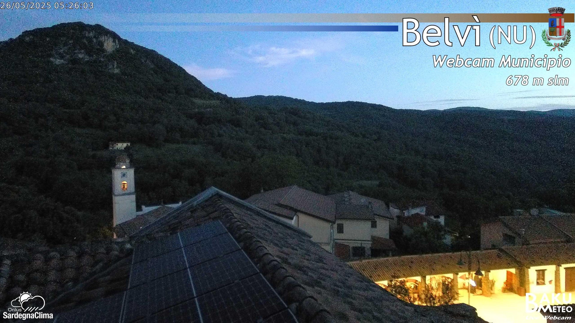 time-lapse frame, Belvi Municipio webcam