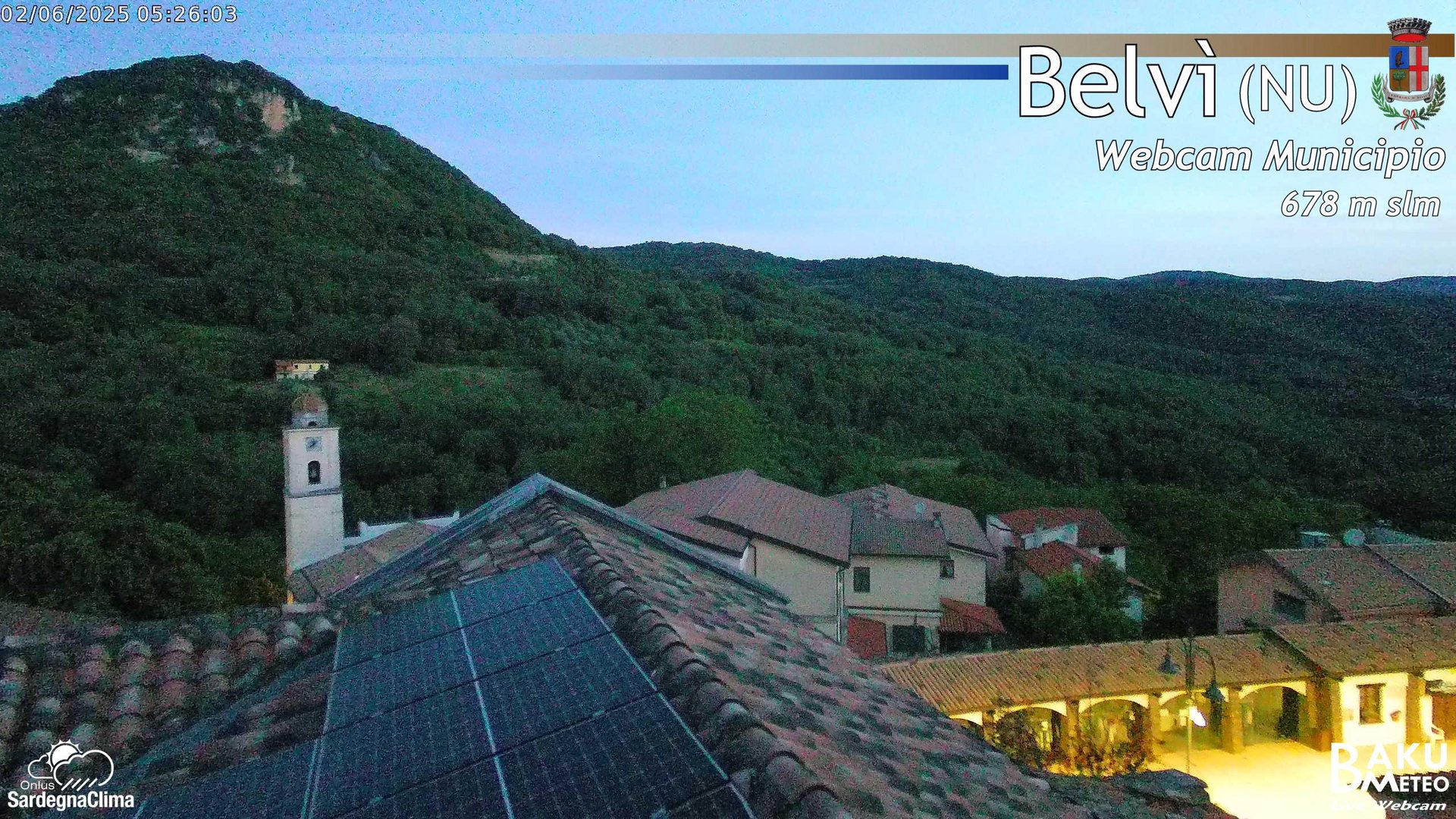 time-lapse frame, Belvi Municipio webcam