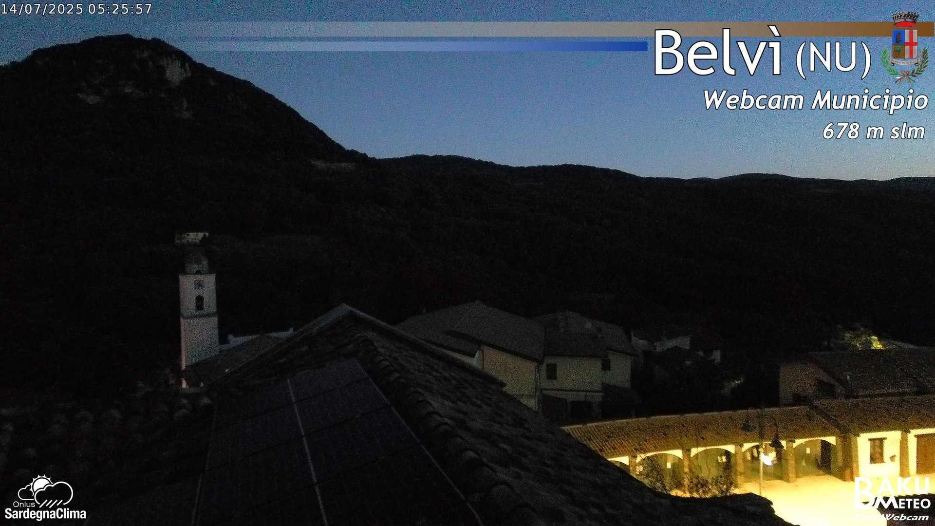 time-lapse frame, Belvi Municipio webcam