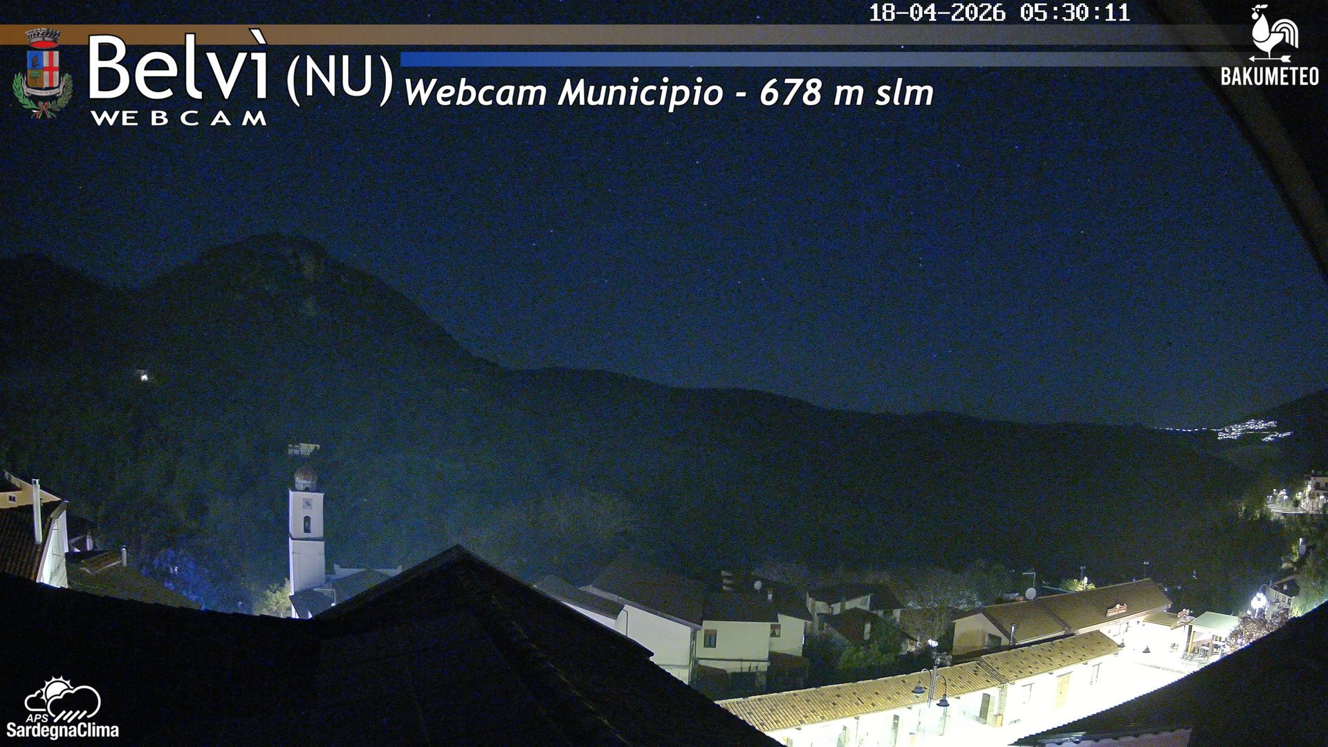 time-lapse frame, Belvi Municipio webcam