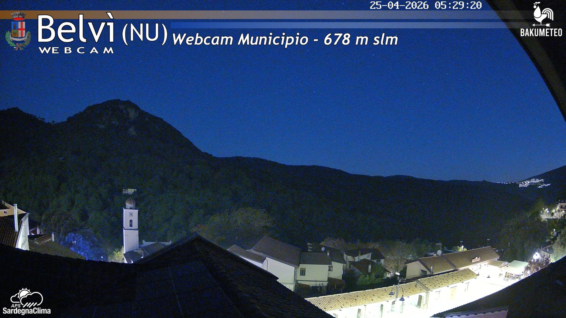 time-lapse frame, Belvi Municipio webcam