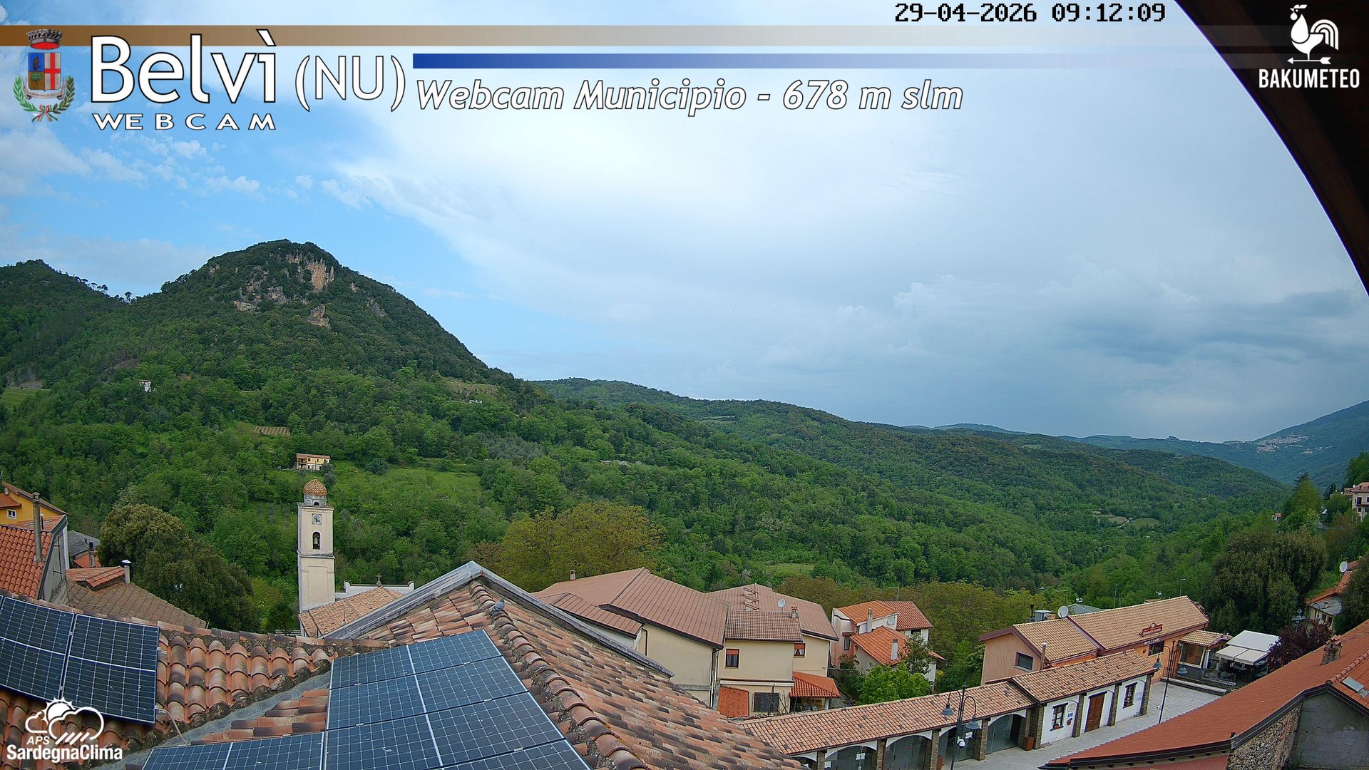 time-lapse frame, Belvi Municipio webcam