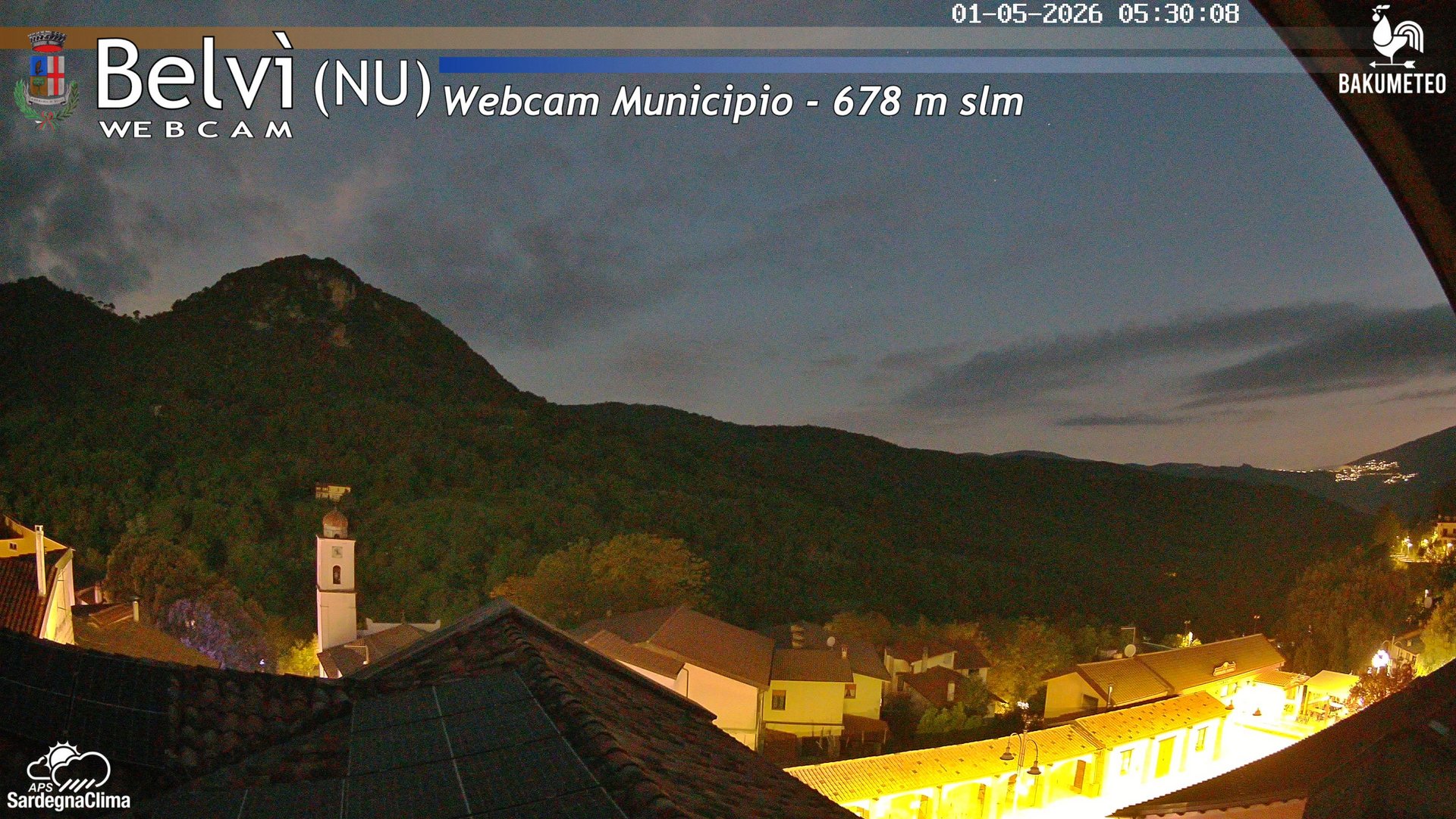 time-lapse frame, Belvi Municipio webcam