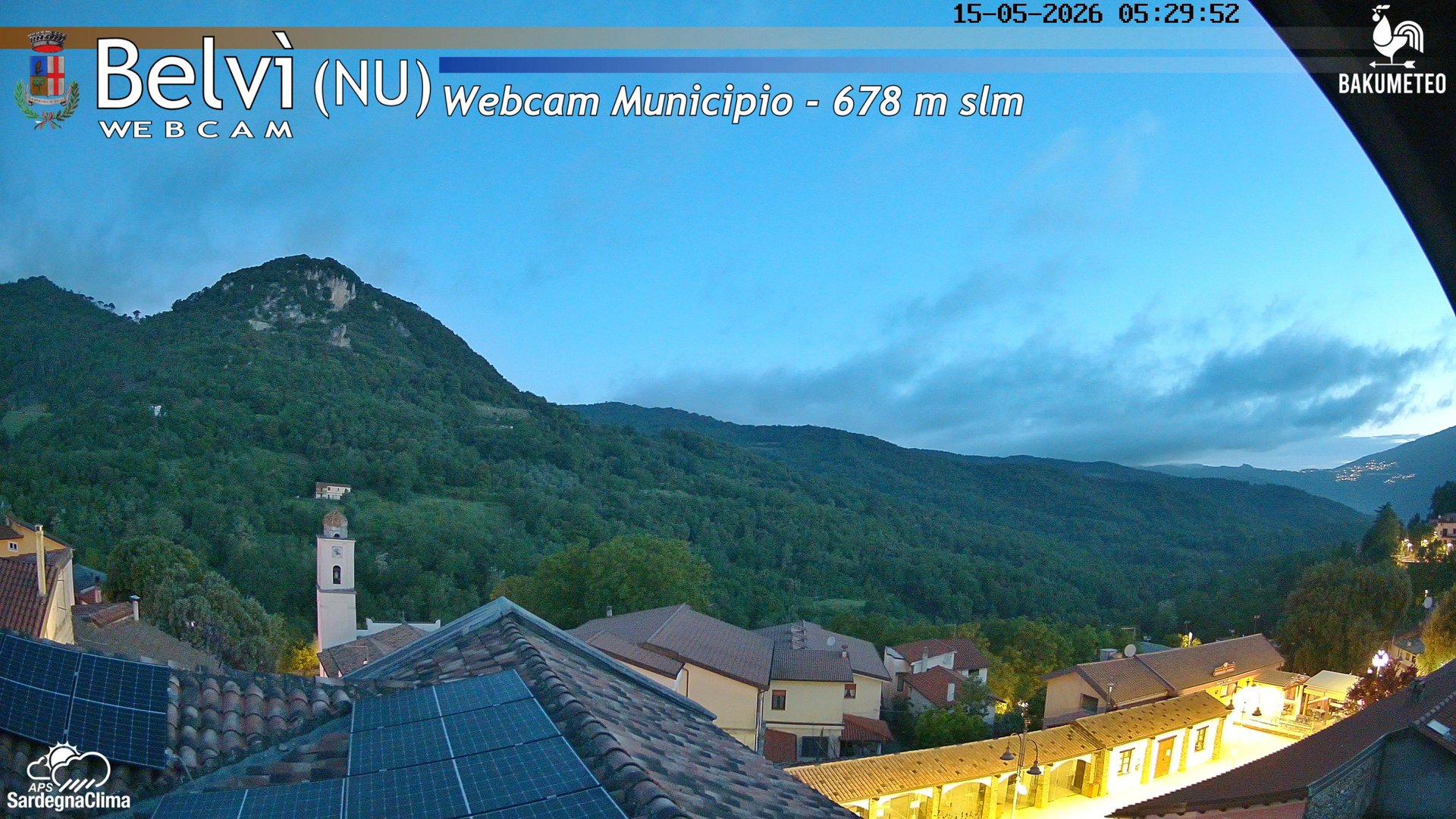 time-lapse frame, Belvi Municipio webcam