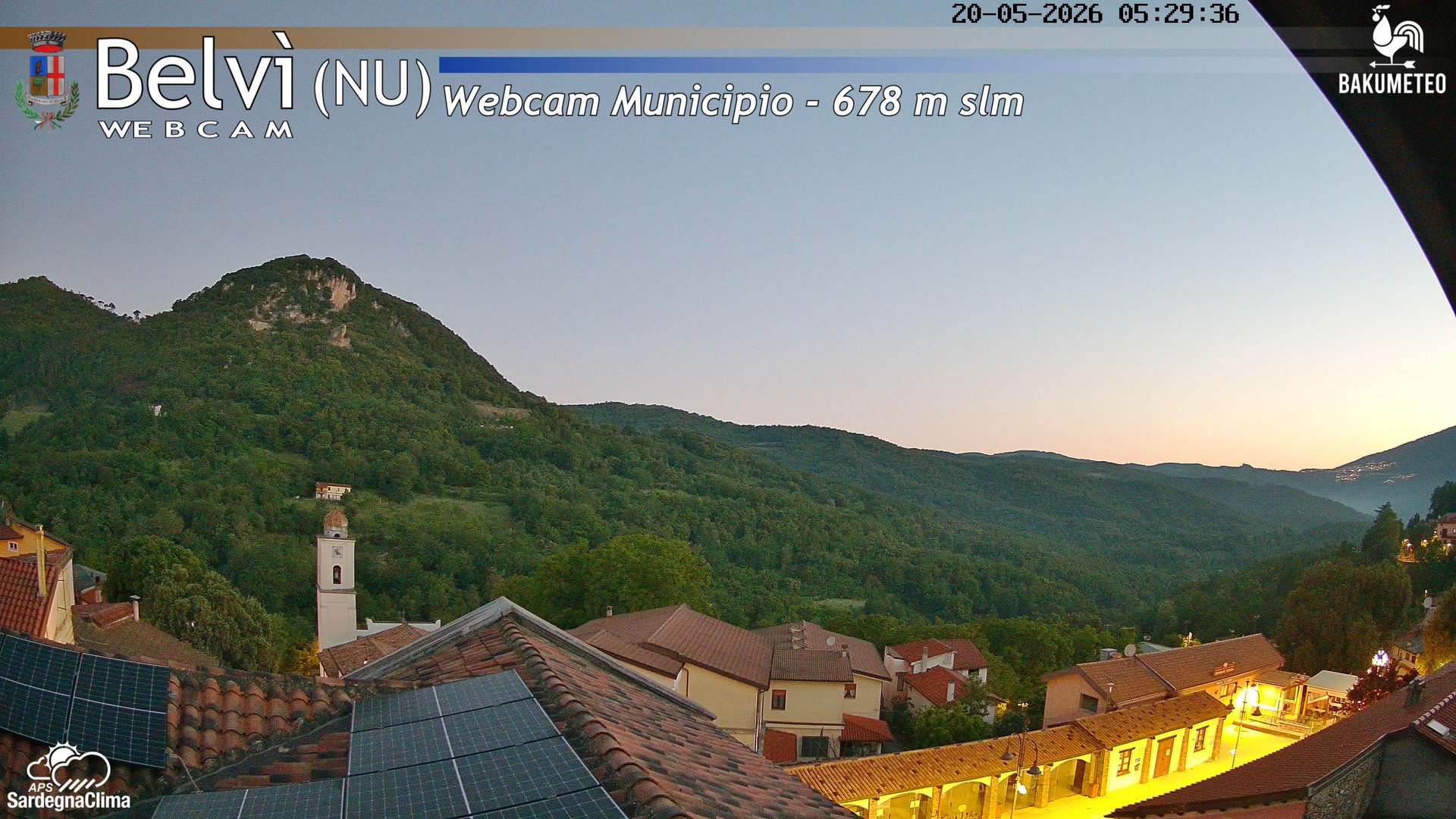 time-lapse frame, Belvi Municipio webcam