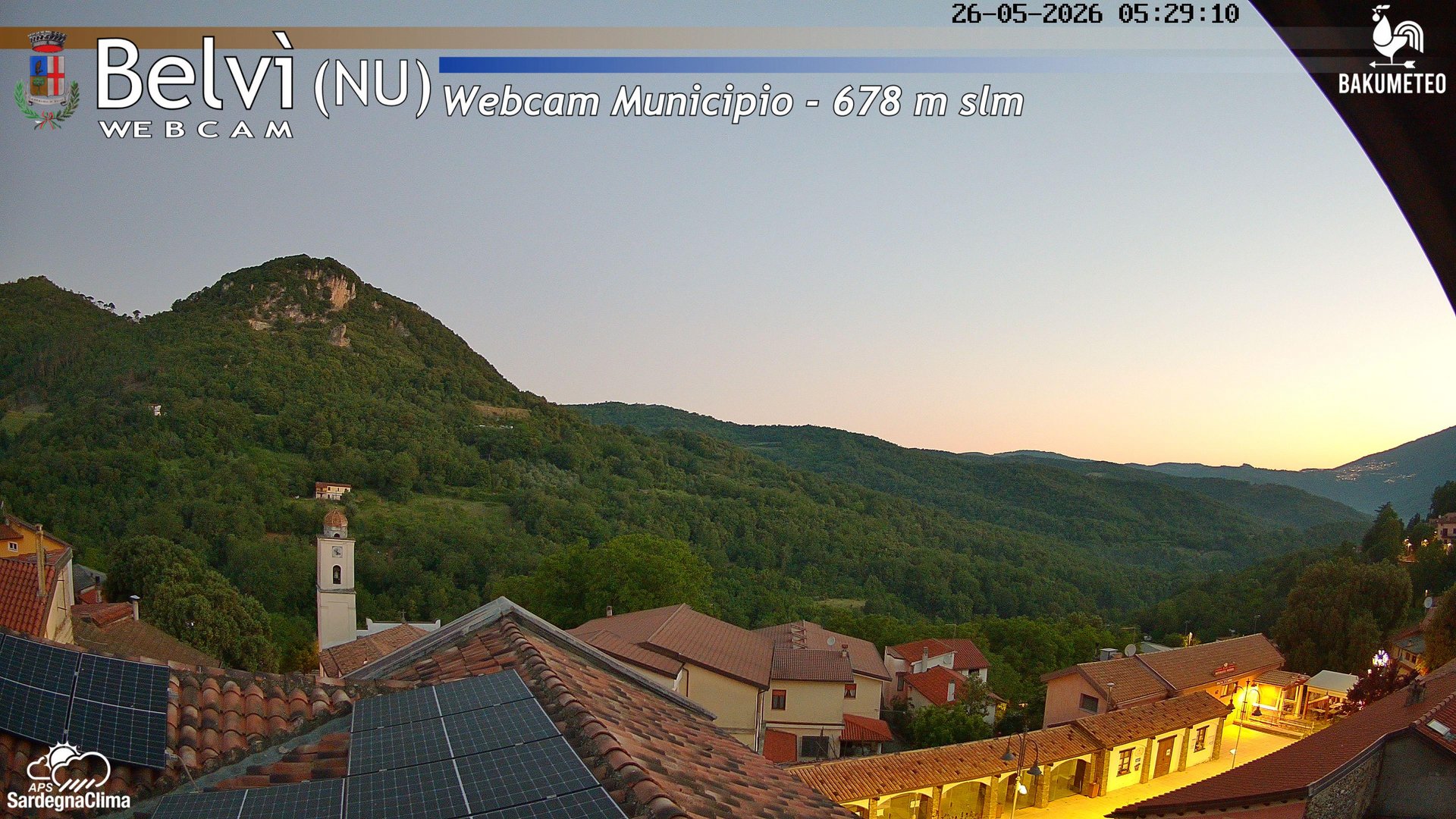 time-lapse frame, Belvi Municipio webcam