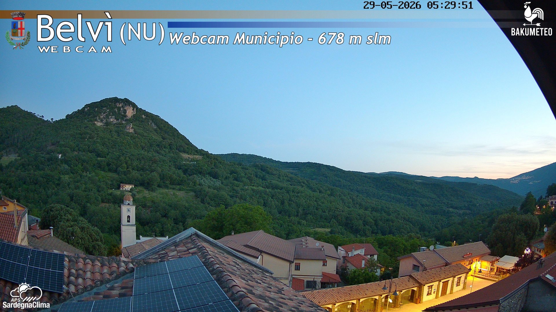 time-lapse frame, Belvi Municipio webcam