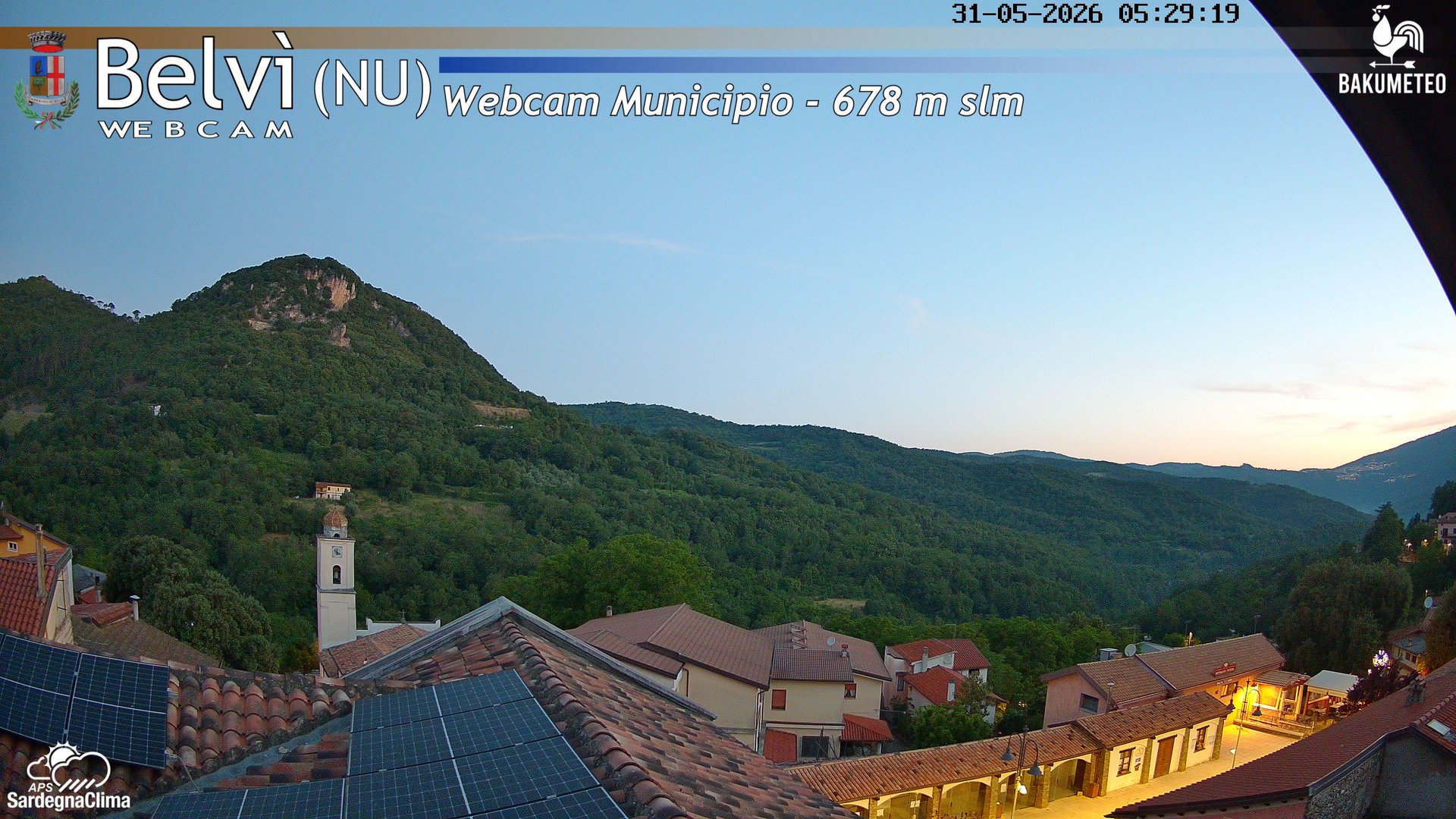 time-lapse frame, Belvi Municipio webcam