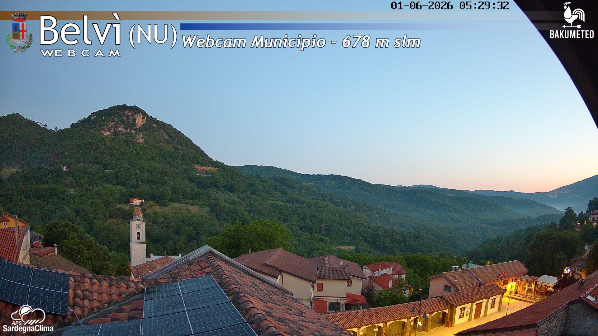 time-lapse frame, Belvi Municipio webcam