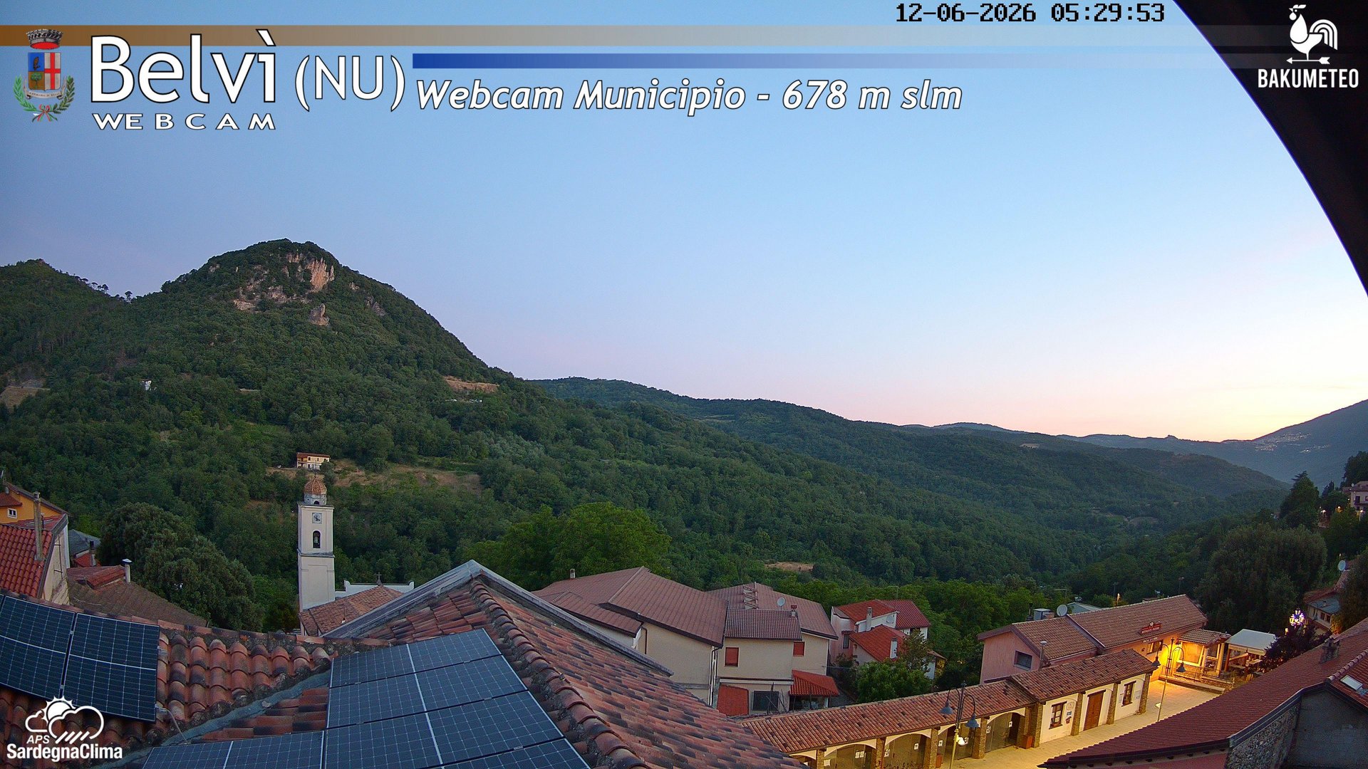 time-lapse frame, Belvi Municipio webcam