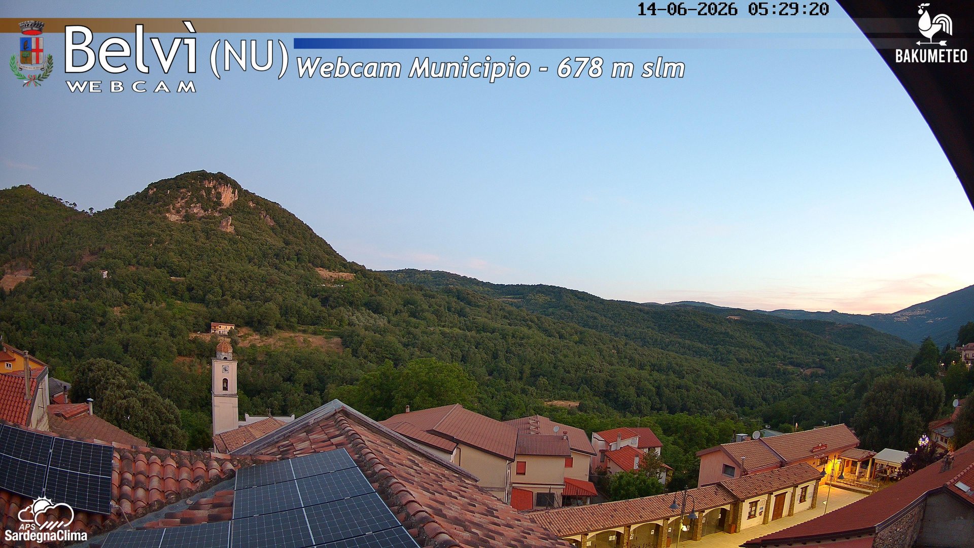 time-lapse frame, Belvi Municipio webcam