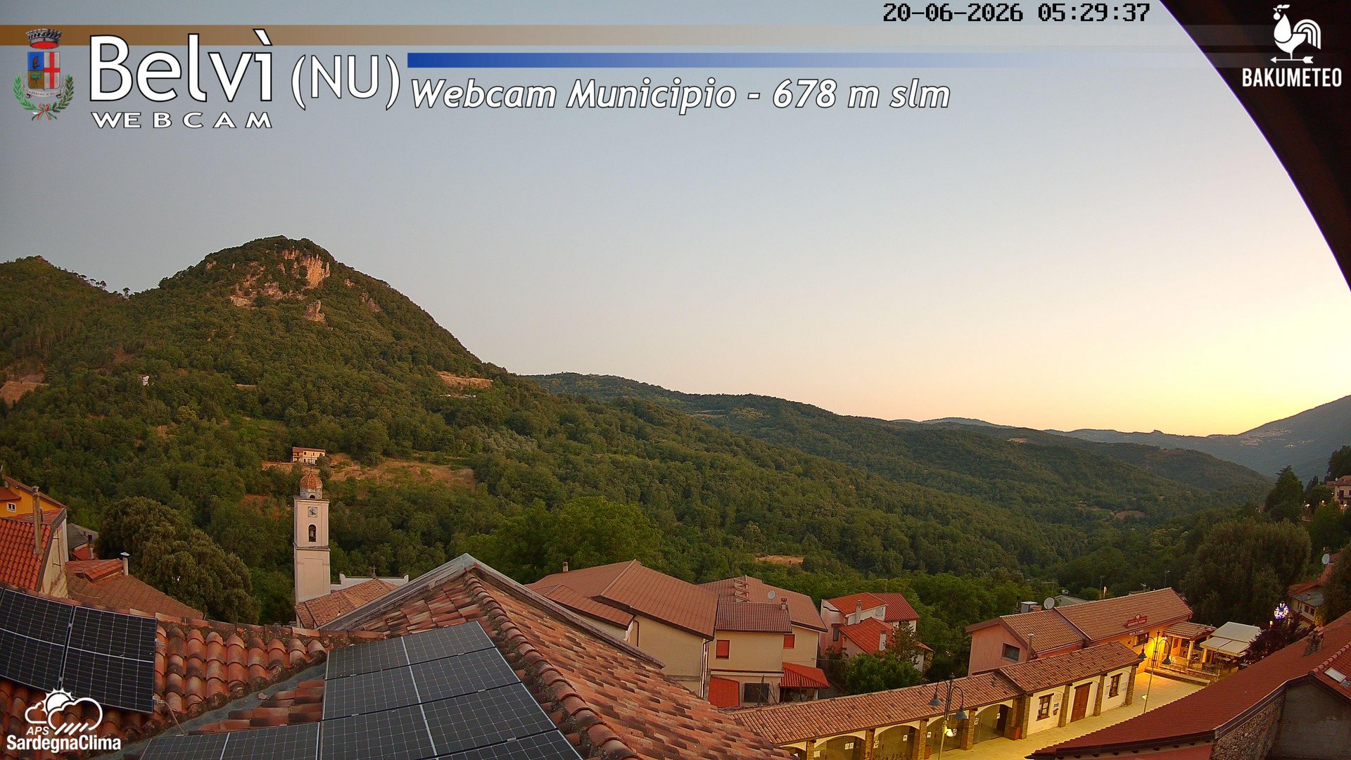 time-lapse frame, Belvi Municipio webcam