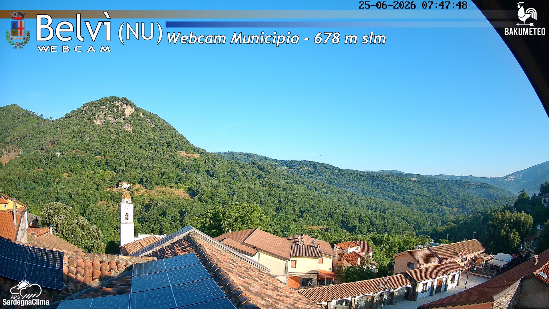 time-lapse frame, Belvi Municipio webcam