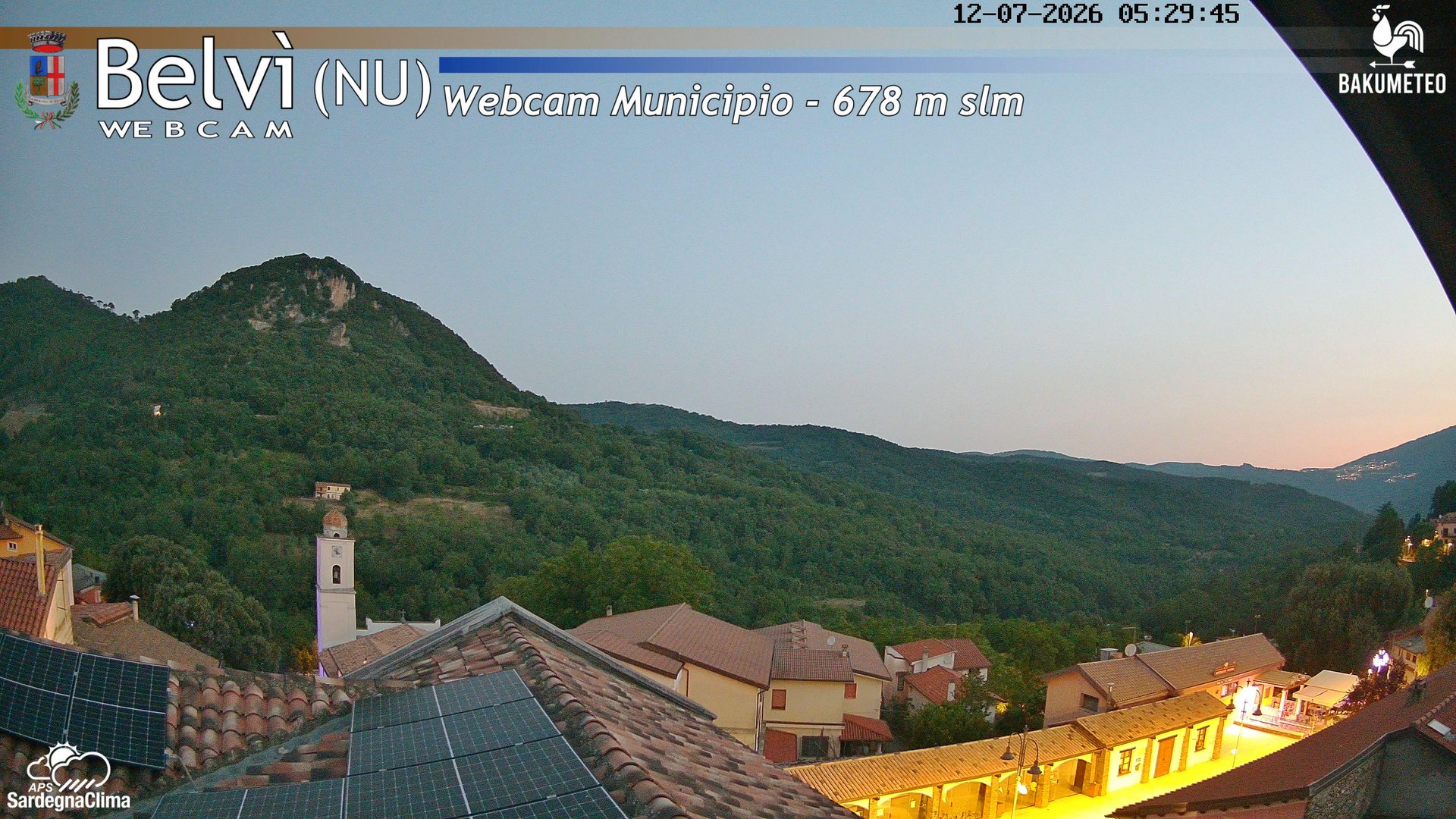 time-lapse frame, Belvi Municipio webcam