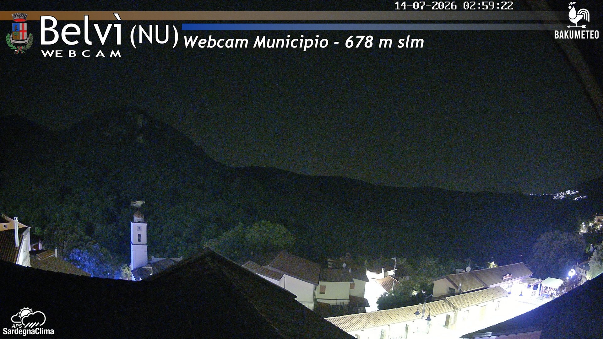 time-lapse frame, Belvi Municipio webcam