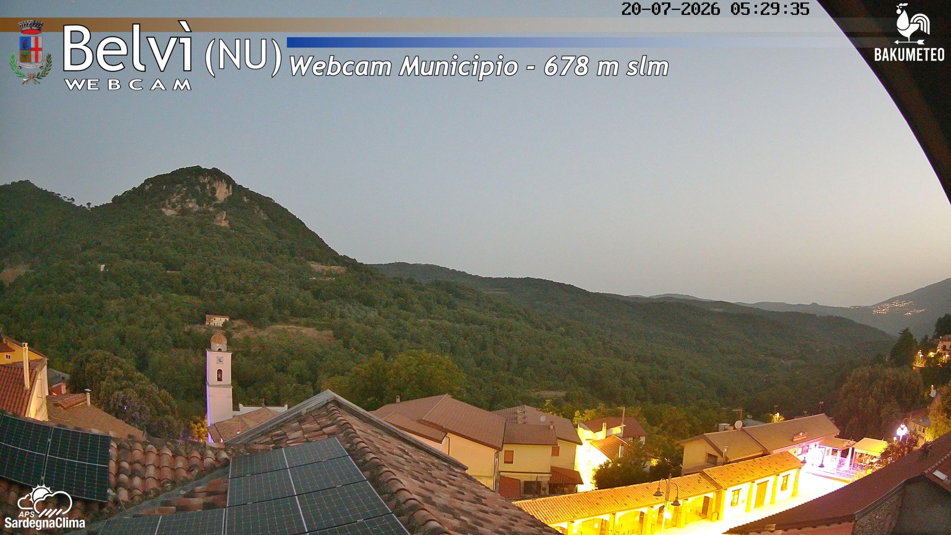 time-lapse frame, Belvi Municipio webcam