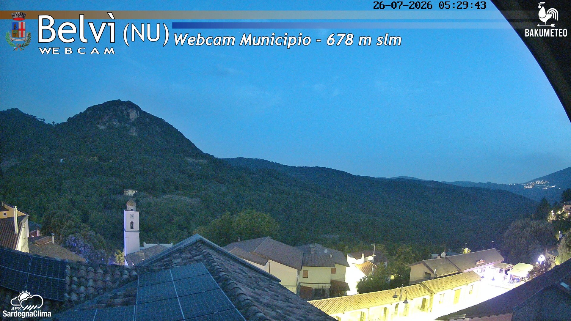 time-lapse frame, Belvi Municipio webcam