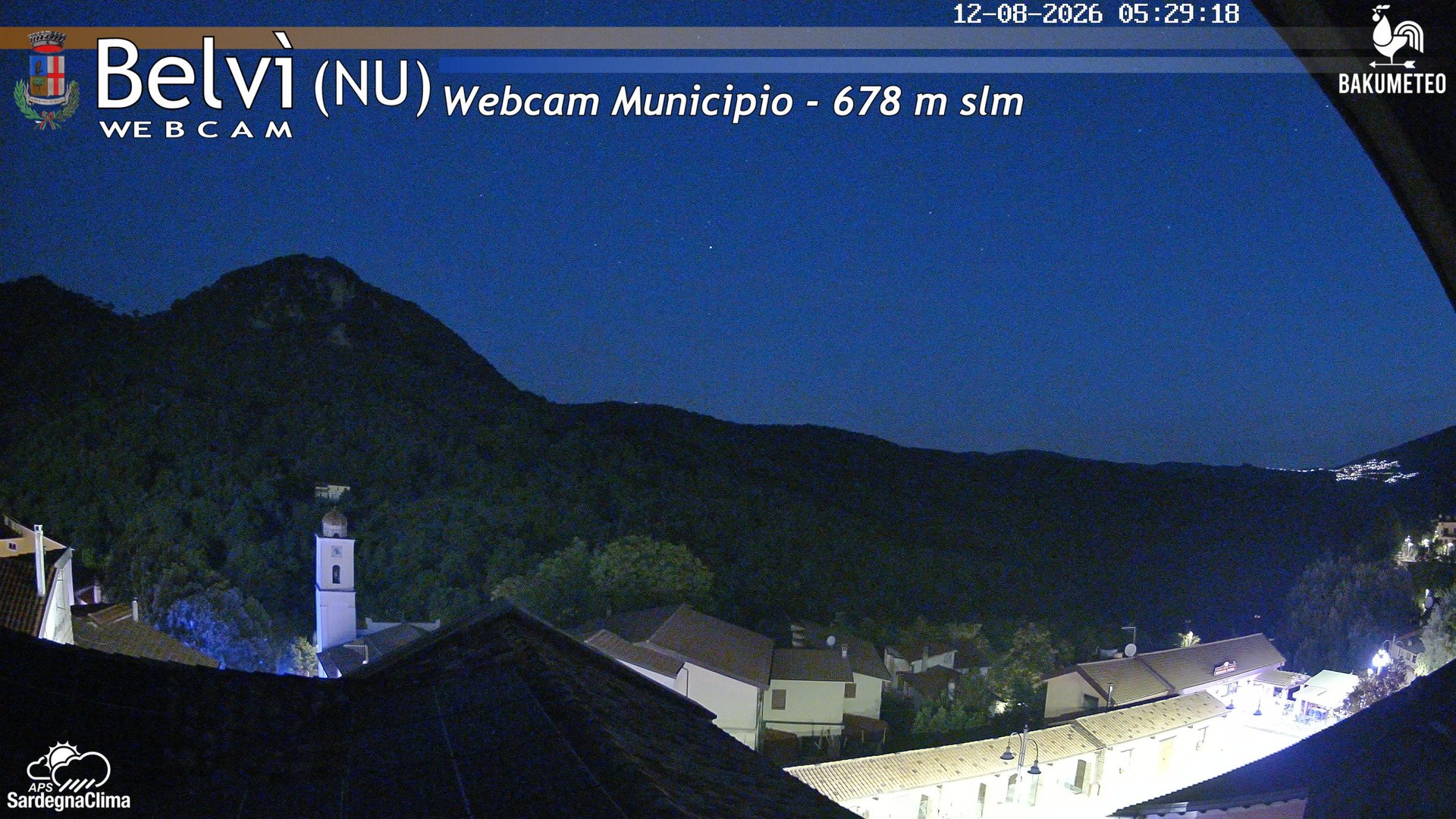 time-lapse frame, Belvi Municipio webcam