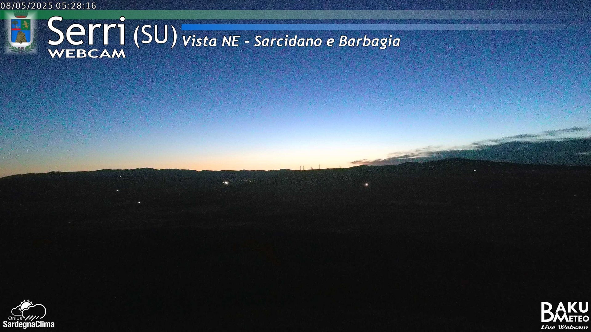 time-lapse frame, Serri Est webcam