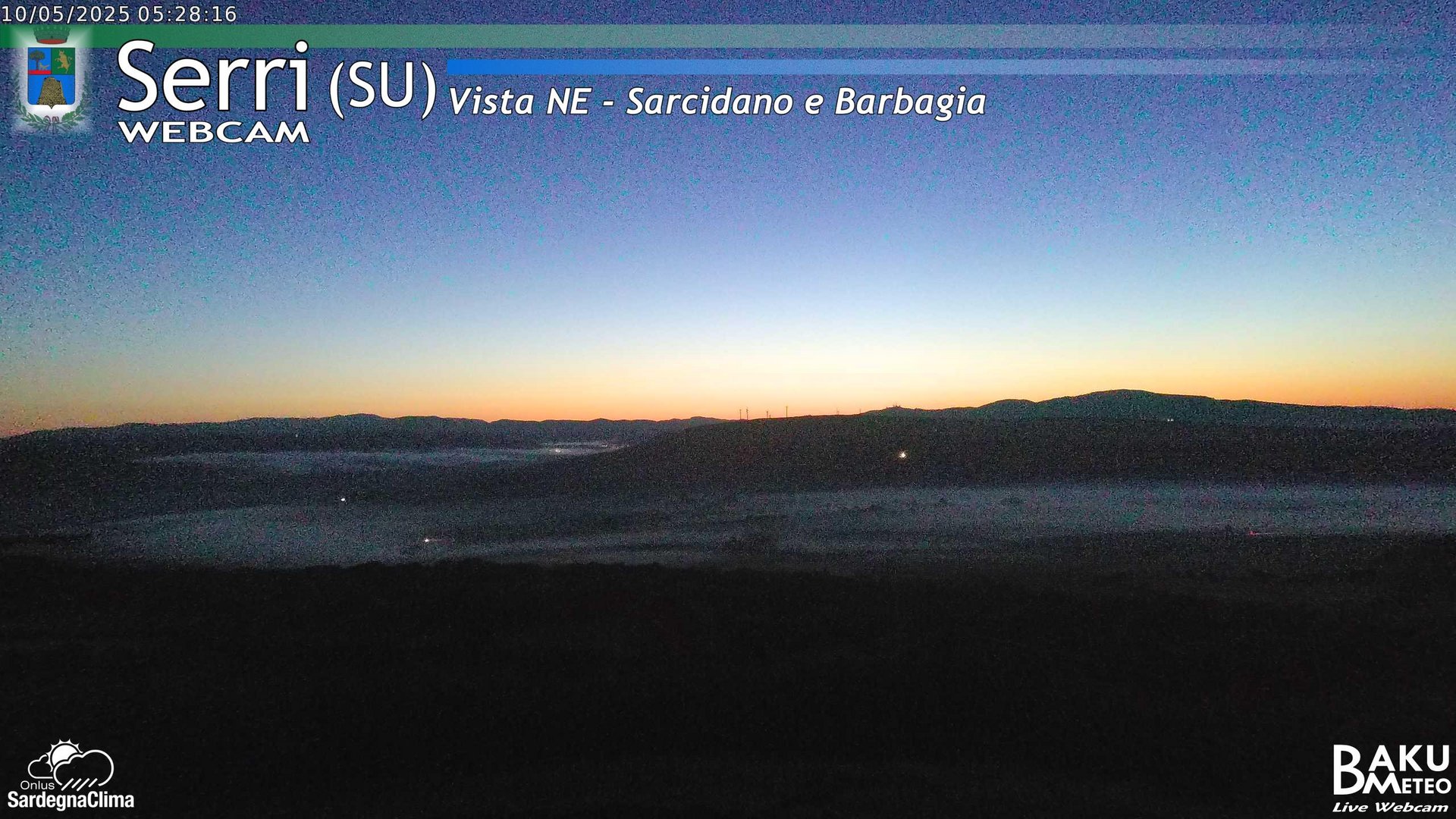 time-lapse frame, Serri Est webcam