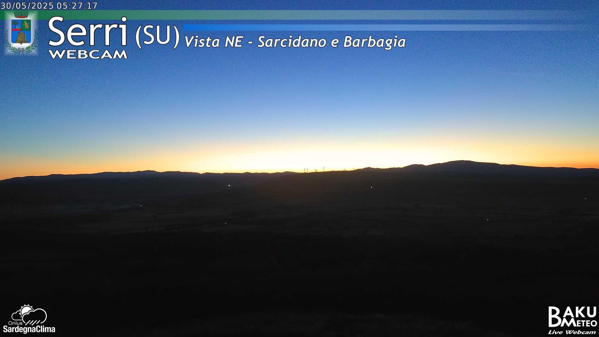 time-lapse frame, Serri Est webcam