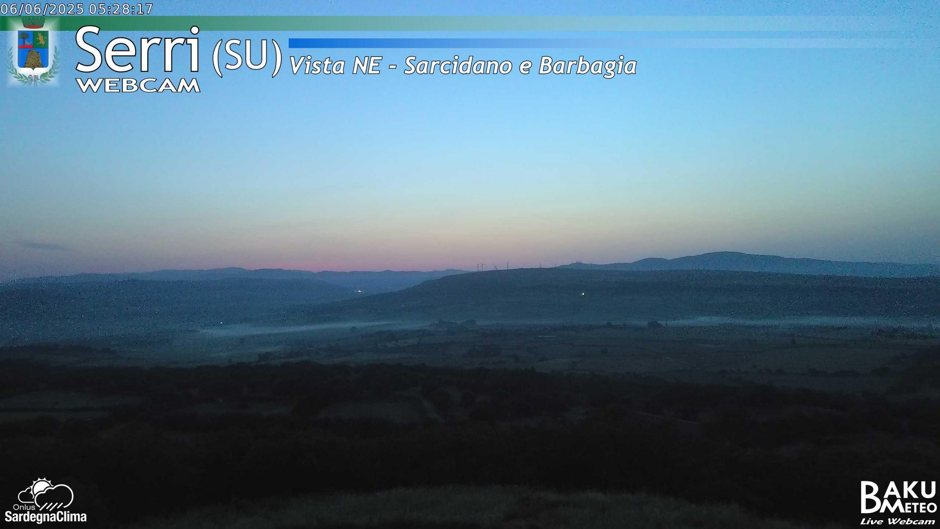 time-lapse frame, Serri Est webcam
