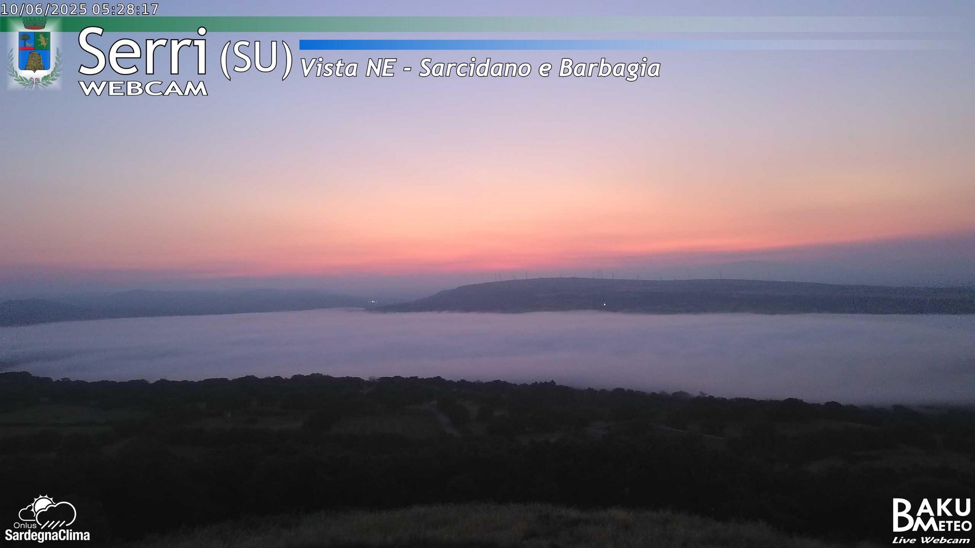 time-lapse frame, Serri Est webcam