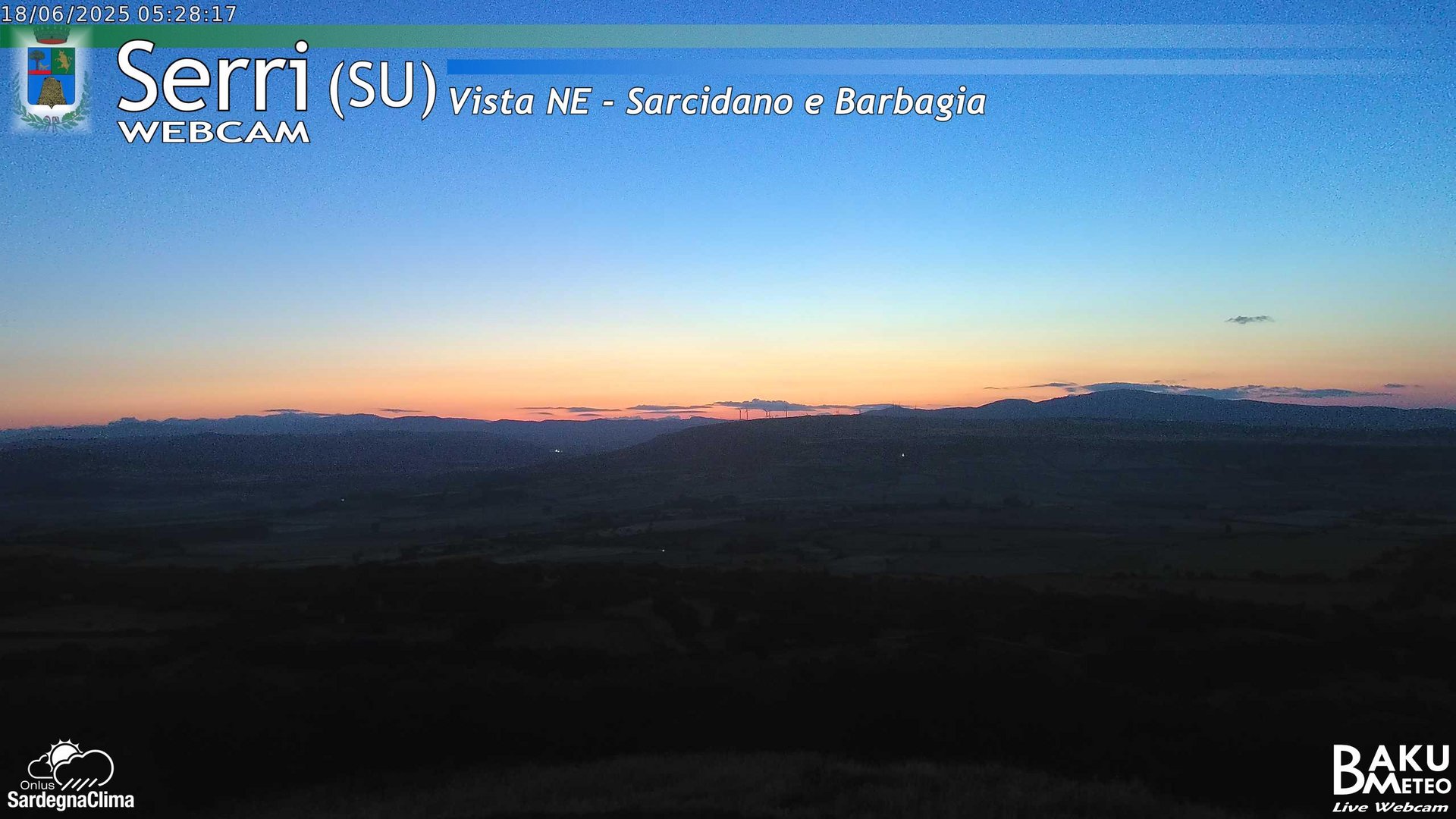 time-lapse frame, Serri Est webcam