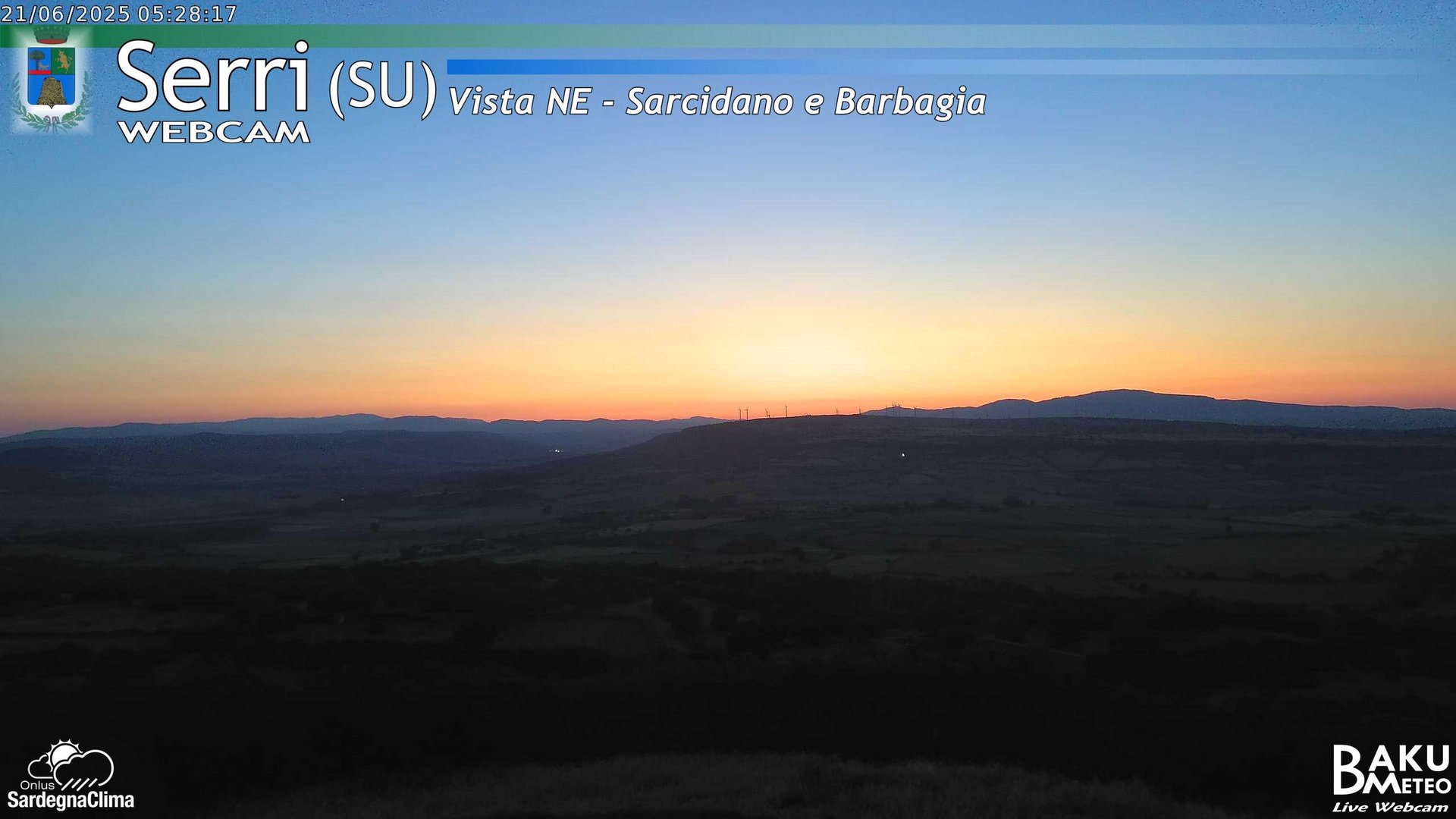 time-lapse frame, Serri Est webcam