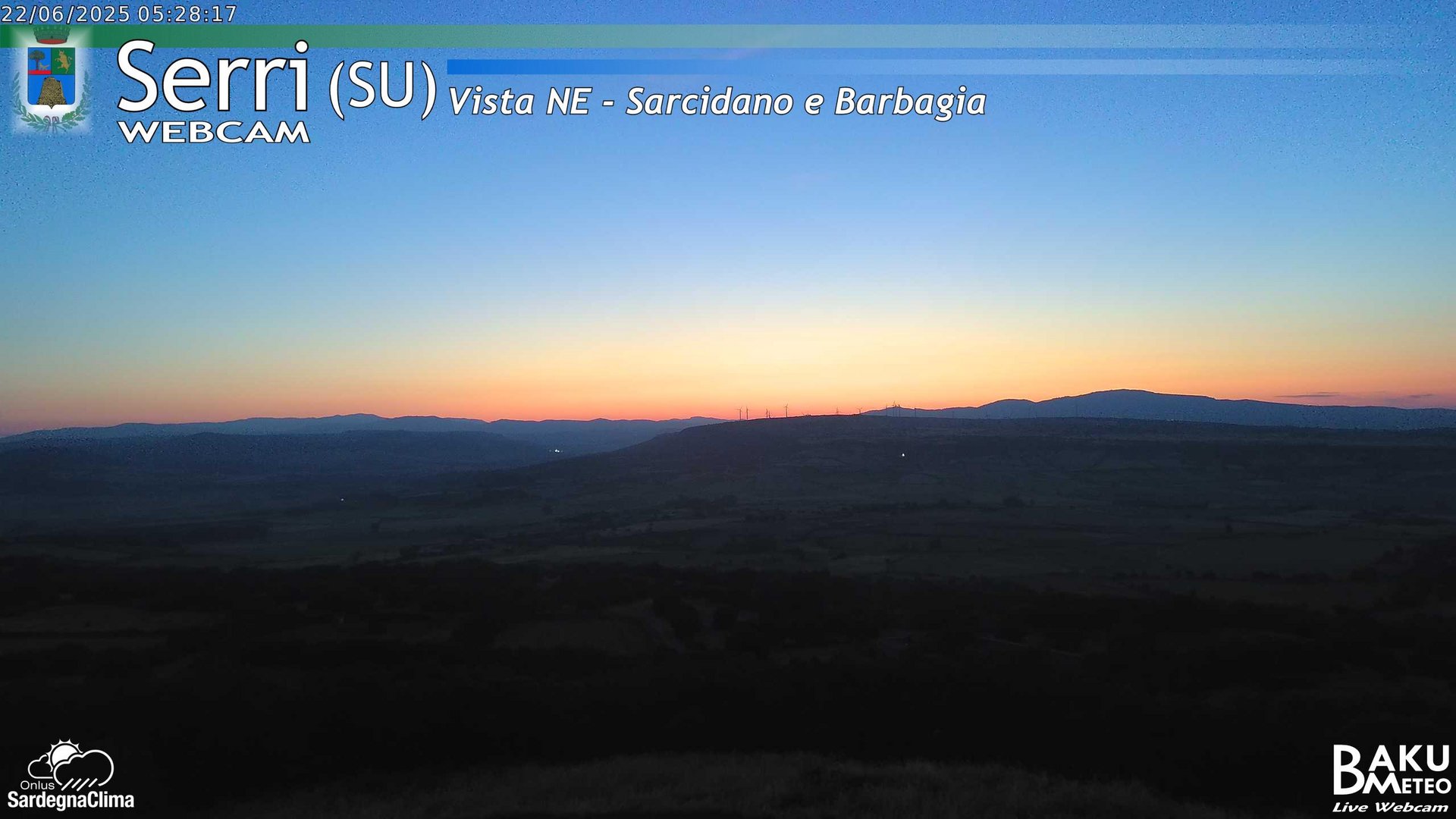 time-lapse frame, Serri Est webcam