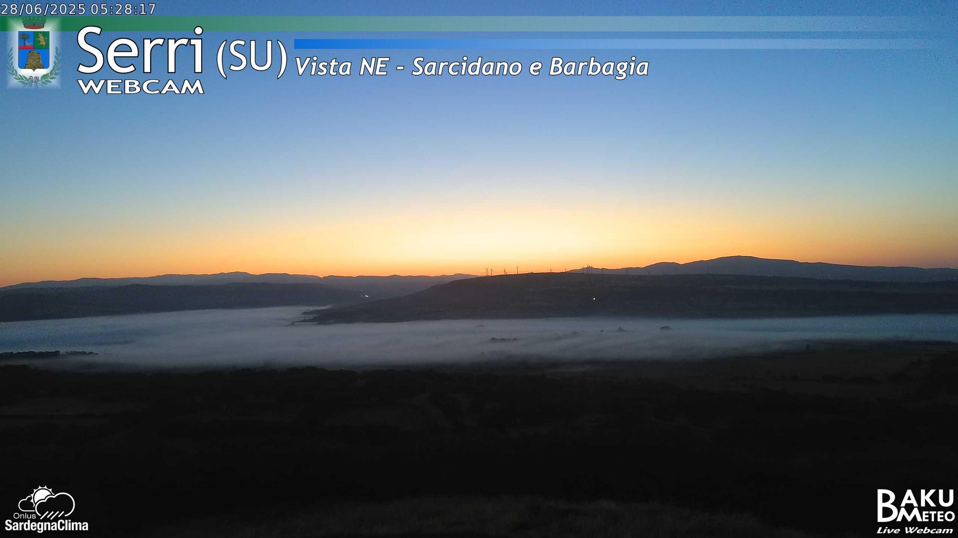 time-lapse frame, Serri Est webcam