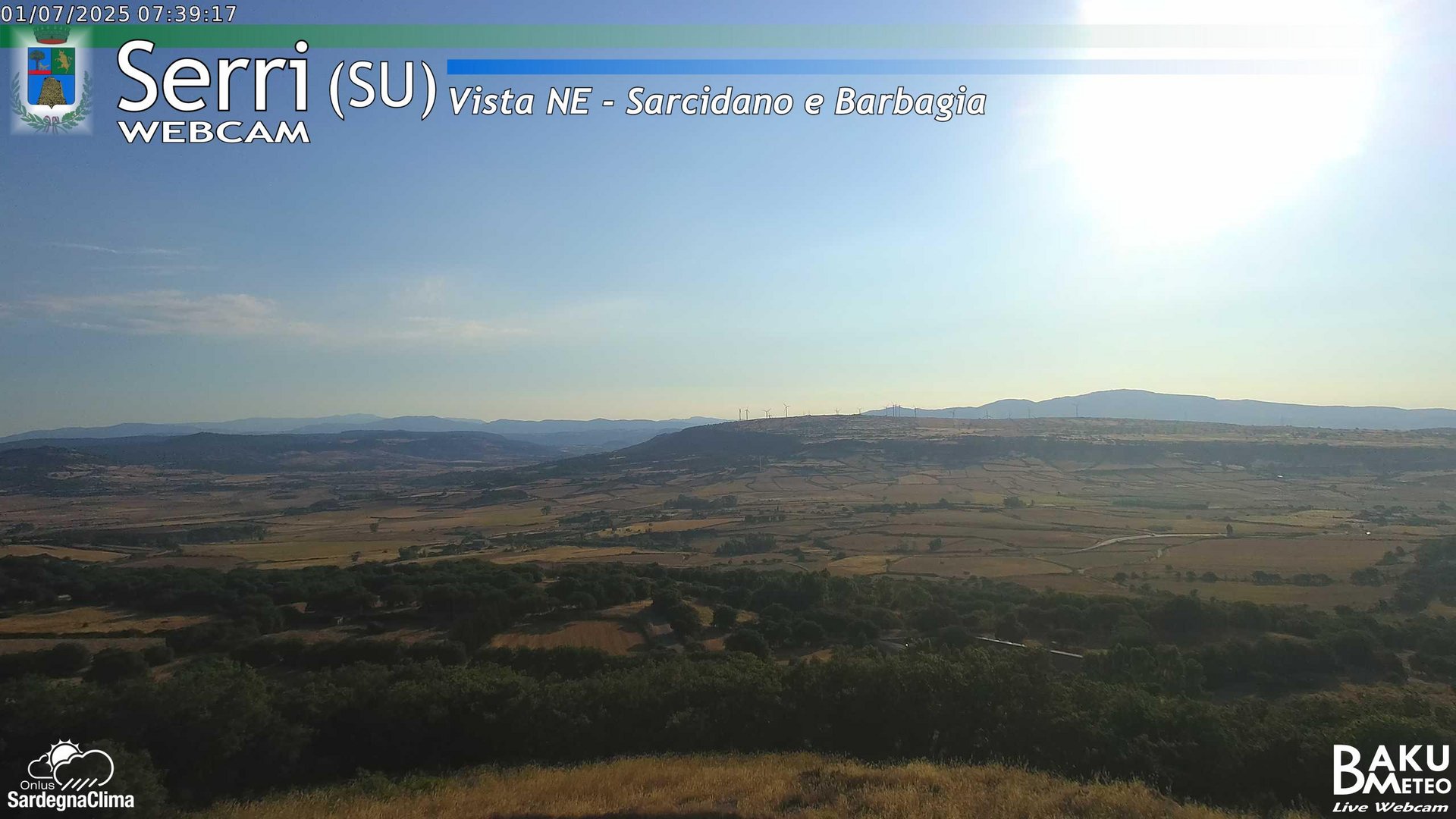 time-lapse frame, Serri Est webcam