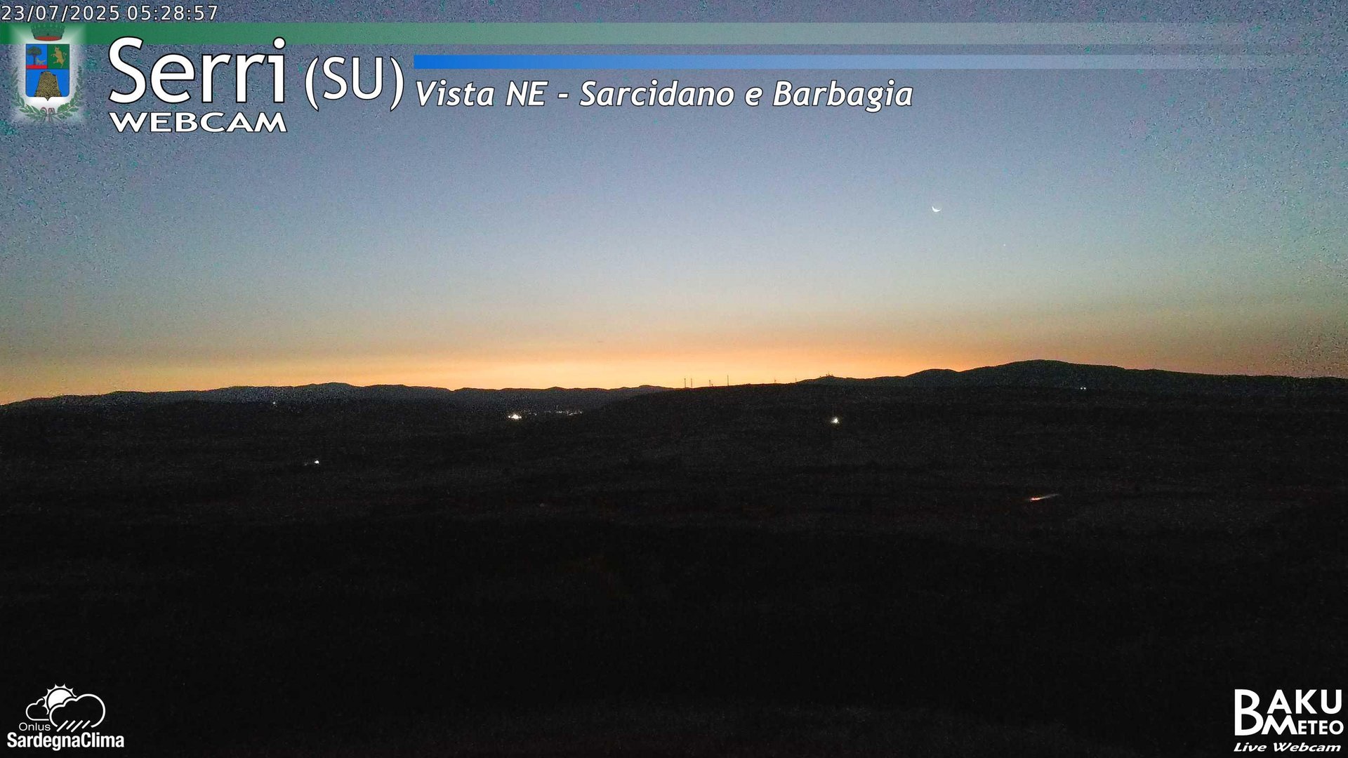 time-lapse frame, Serri Est webcam
