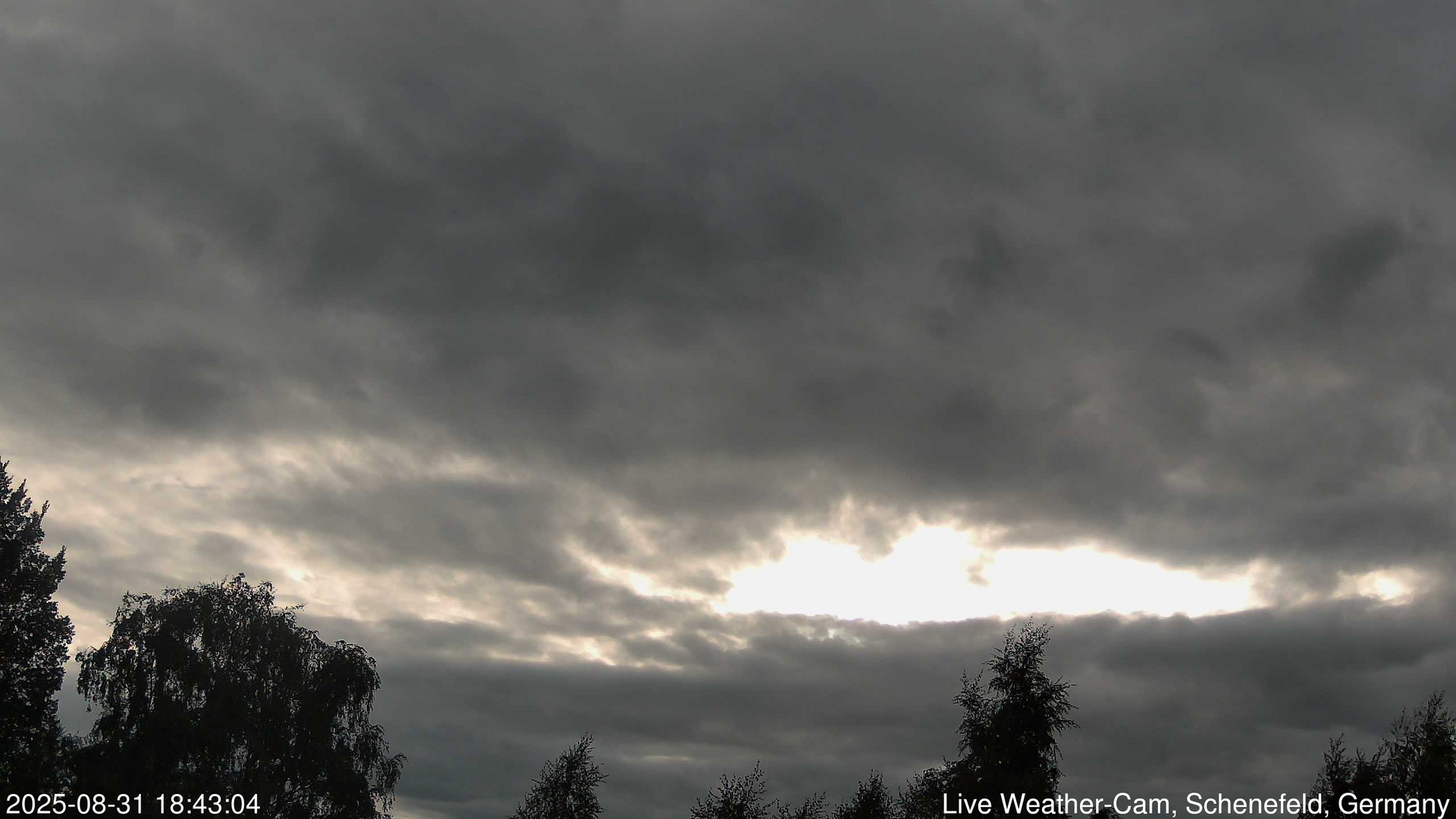 time-lapse frame, 2025-08-31 18:43-21:13 webcam