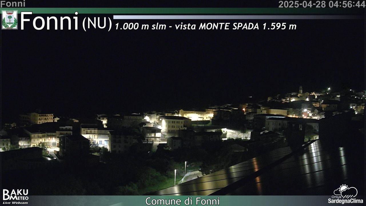 time-lapse frame, Fonni webcam