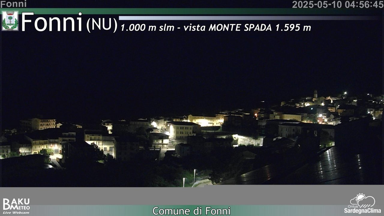 time-lapse frame, Fonni webcam