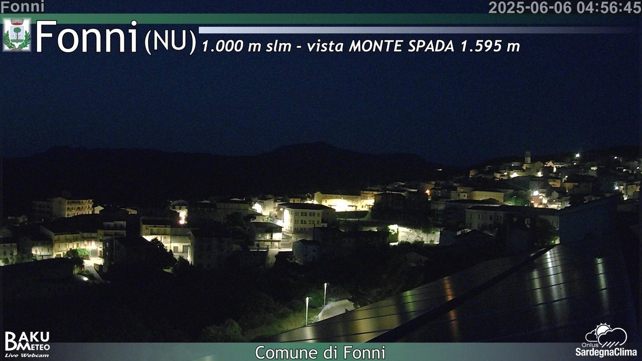 time-lapse frame, Fonni webcam