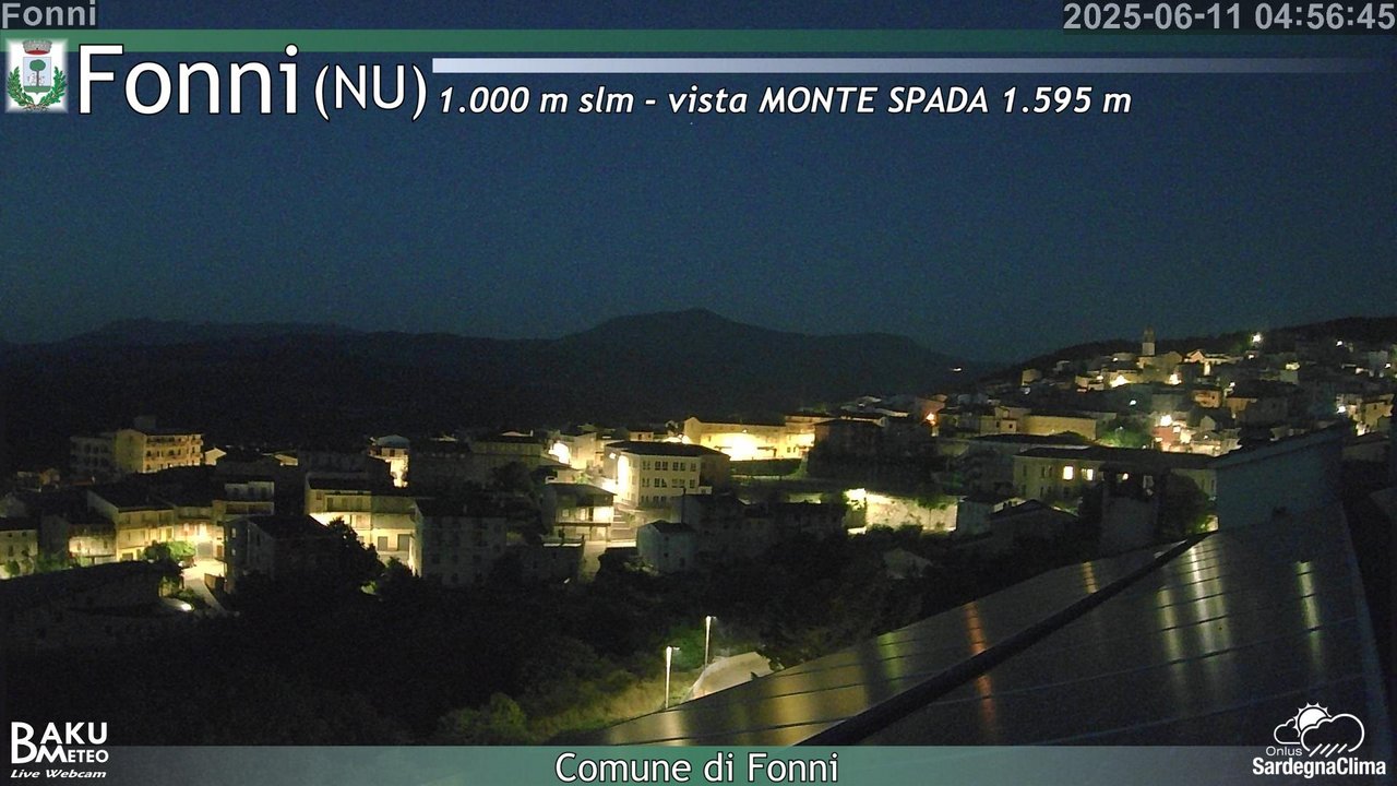 time-lapse frame, Fonni webcam