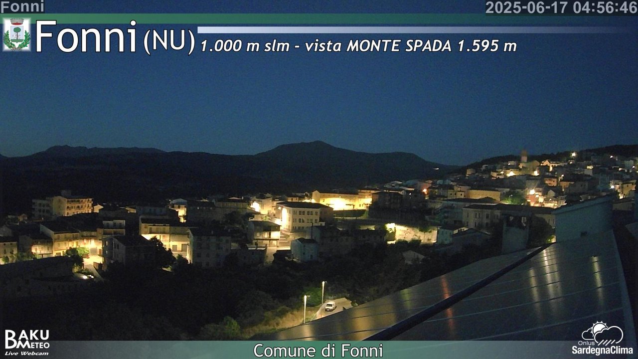 time-lapse frame, Fonni webcam