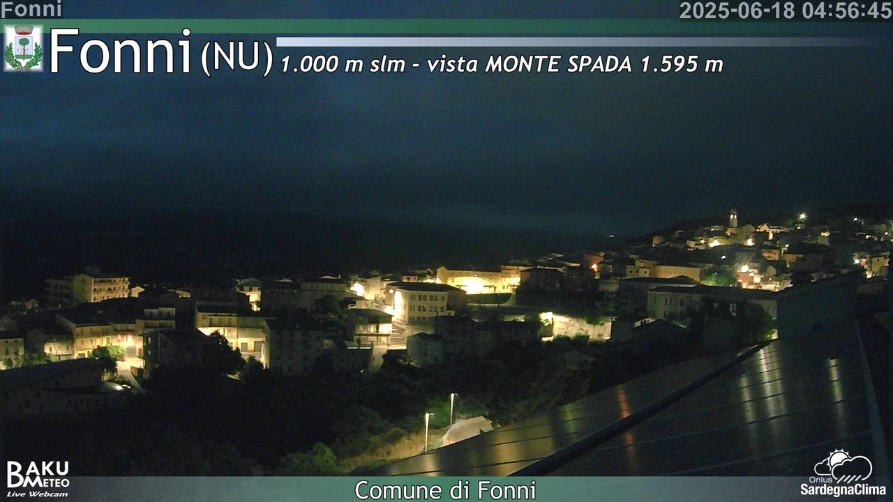 time-lapse frame, Fonni webcam