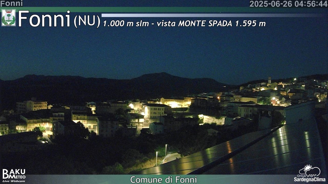 time-lapse frame, Fonni webcam