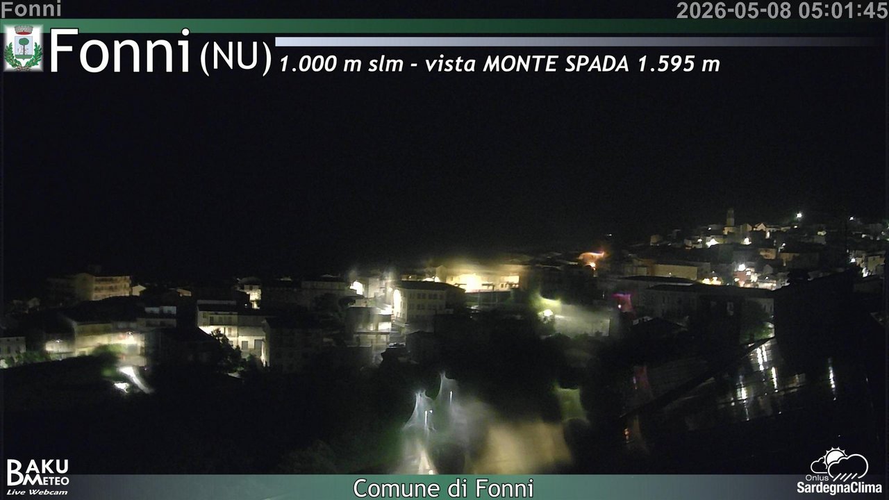 time-lapse frame, Fonni webcam