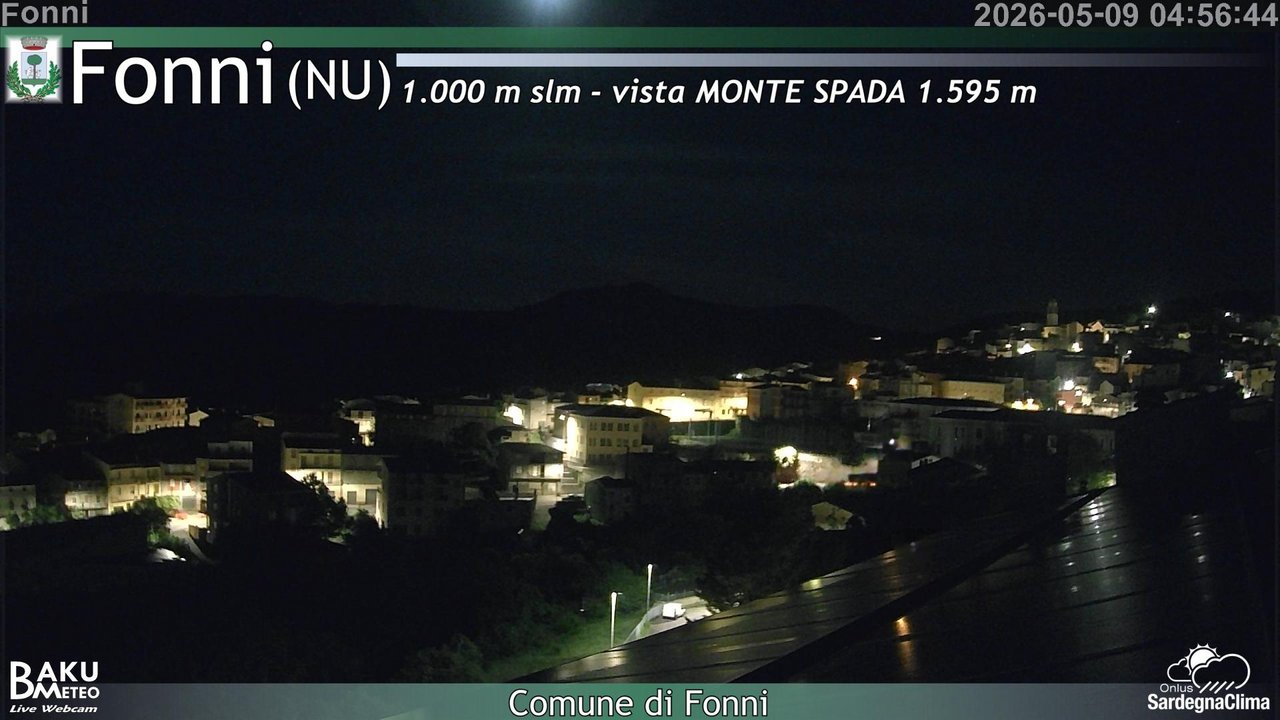 time-lapse frame, Fonni webcam