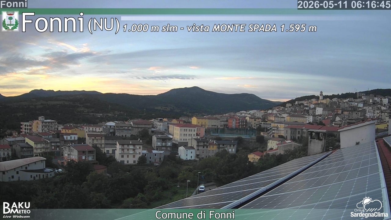 time-lapse frame, Fonni webcam
