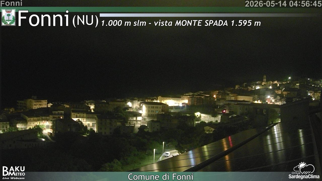 time-lapse frame, Fonni webcam