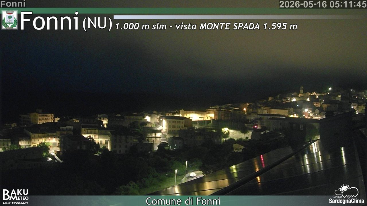 time-lapse frame, Fonni webcam