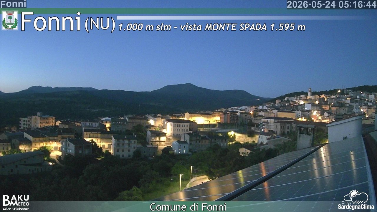 time-lapse frame, Fonni webcam