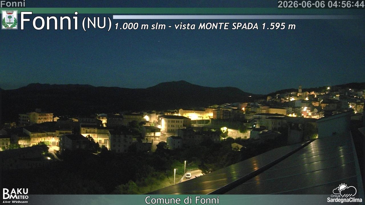 time-lapse frame, Fonni webcam